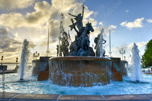Raices Fountain in Old San Juan photo
