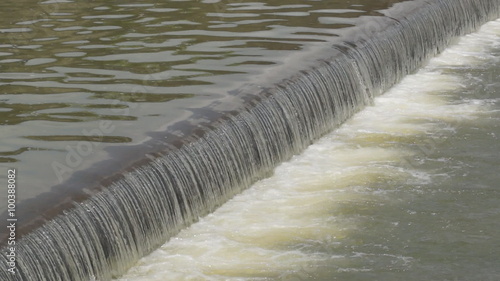 sediment retention with overflow of water method