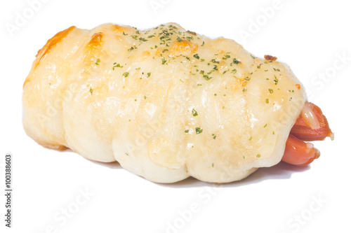 mini hotdogs wrapped in bread 