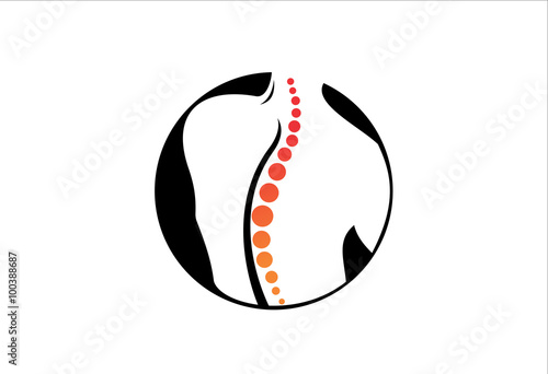 Medical diagnostic spine center logo