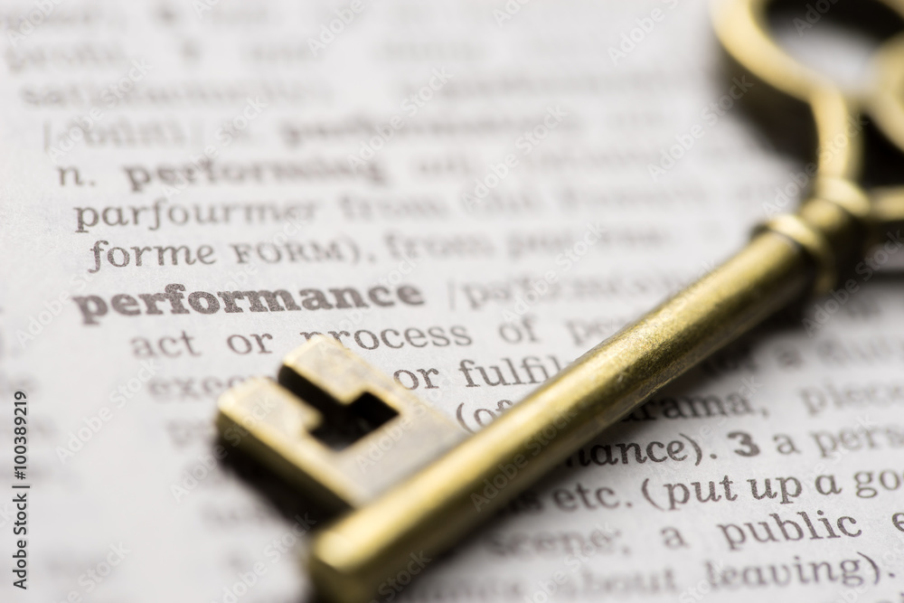 Business success key concept performance Business success key concept performance