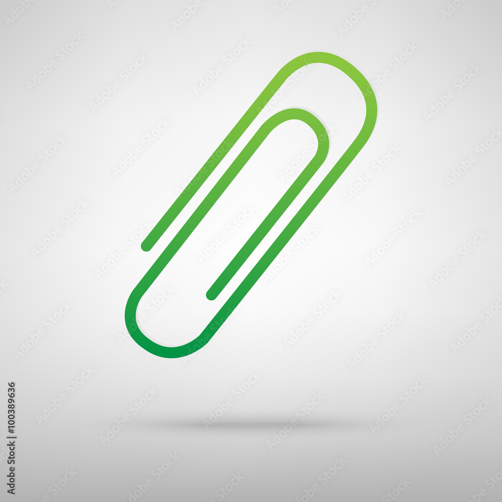 Clip icon with shadow Clip icon with shadow