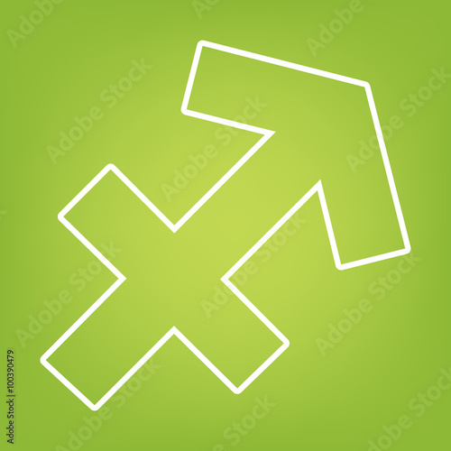 Zodiac line icon