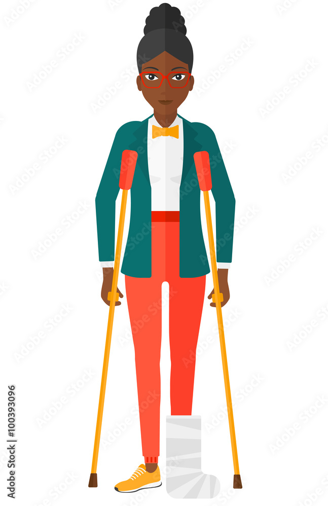 Fototapeta premium Patient with broken leg.