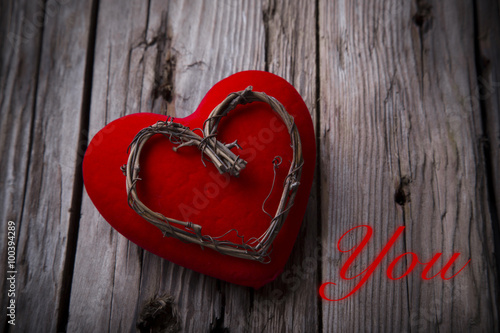 Valentine heart Background.