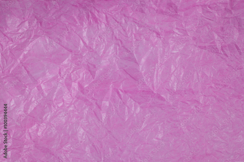 Pink crumpled paper surface background. Pink crumpled paper surface background.