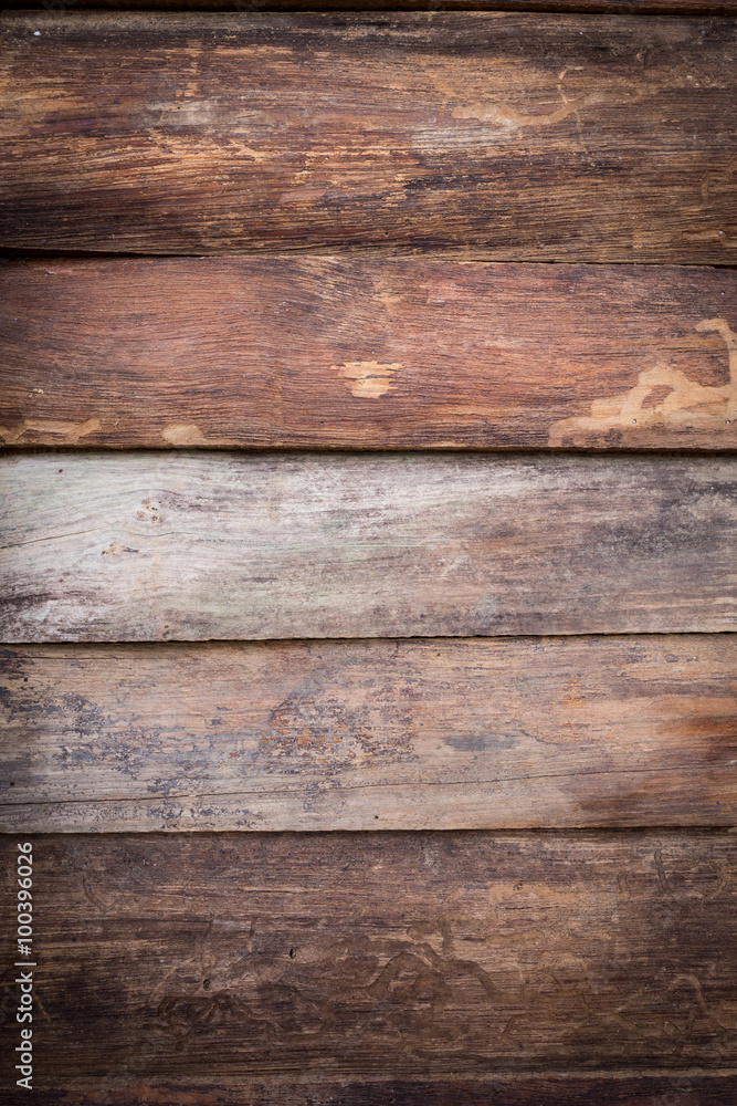 Obraz premium dirty brown wood barn plank texture background