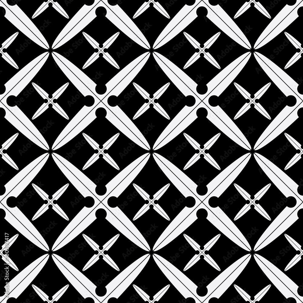 seamless geometric four sides shuriken pattern seamless geometric four sides shuriken pattern