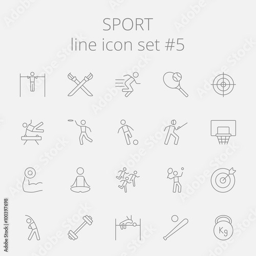 Sport icon set.