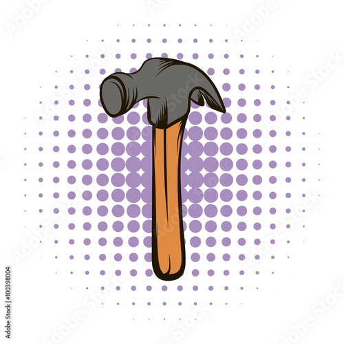 Hammer tool comics icon