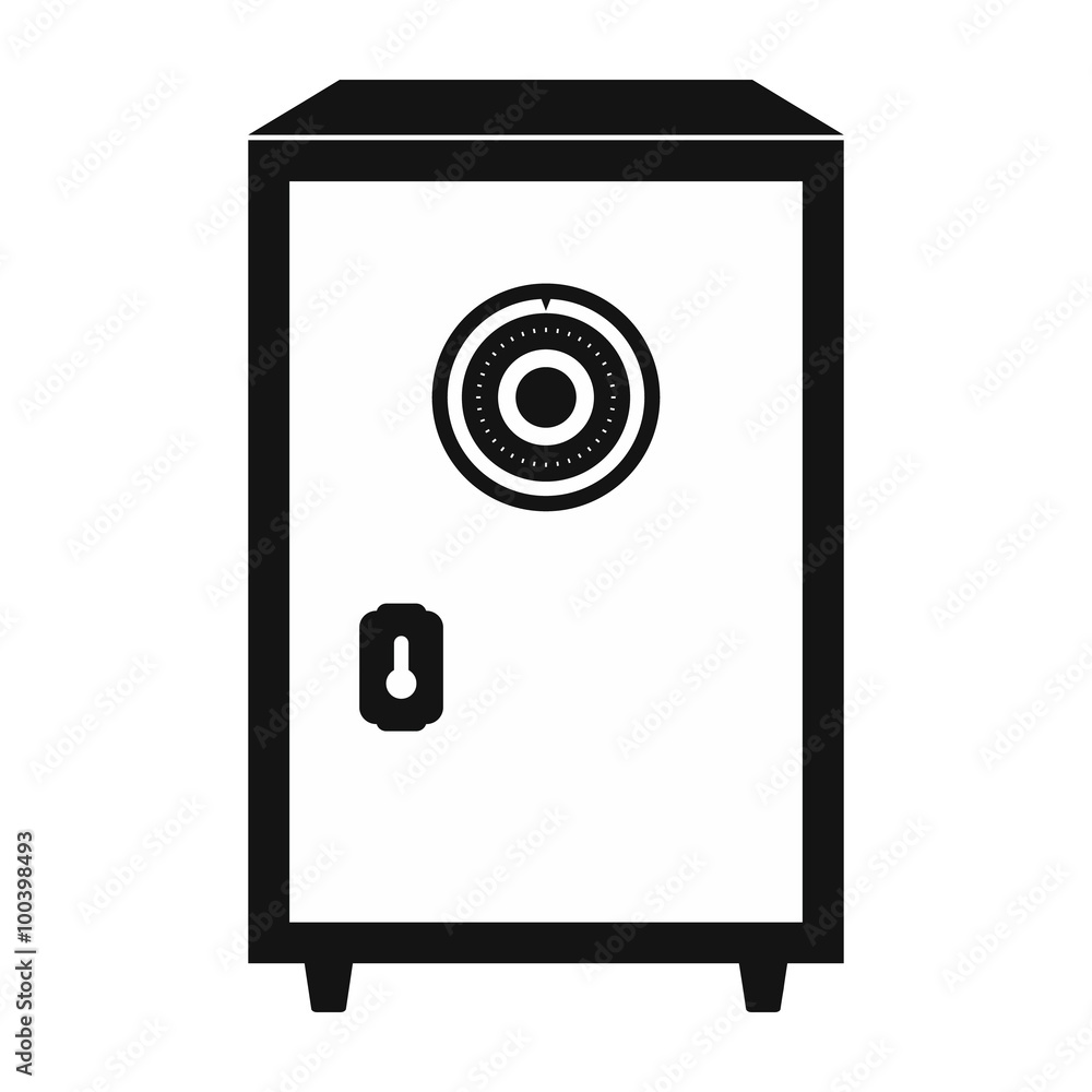Security safe black simple icon Security safe black simple icon