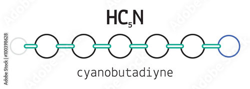 HC5N cyanobutadiyne molecule
