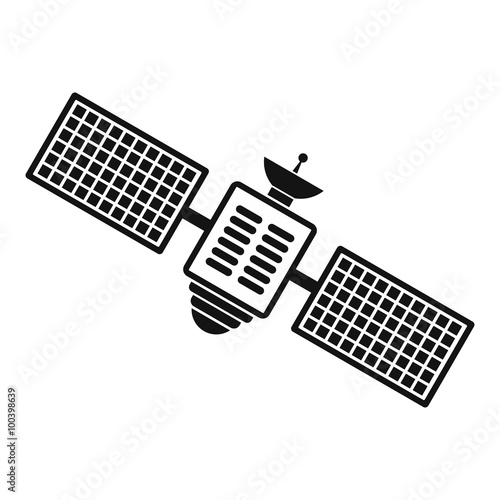Satellite black simple icon