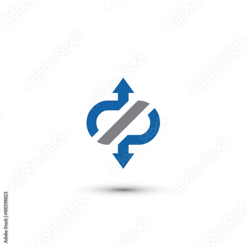 Abstract D P Logo
