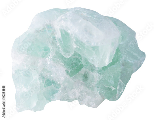 fluorite (fluorspar) mineral stone isolated