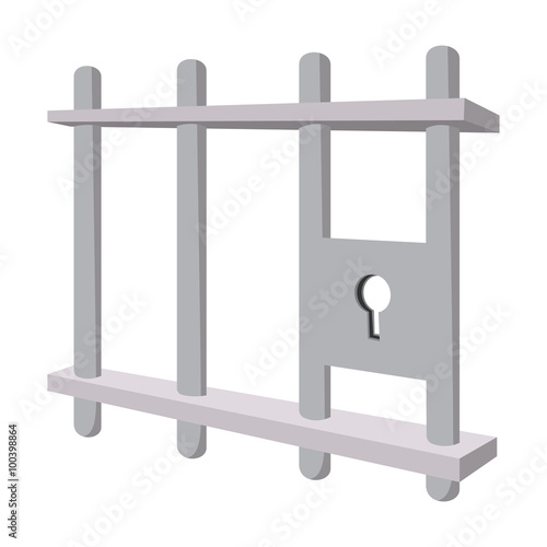 Iron bars door with a locking mechanism