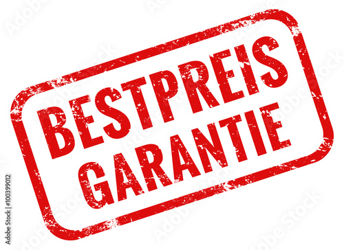 Bestpreis Garantie Stempel rot grunge