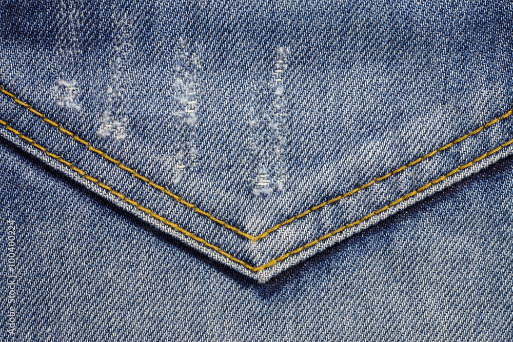 Blue jeans sewing line of closeup texture. Blue jeans sewing line of closeup texture.