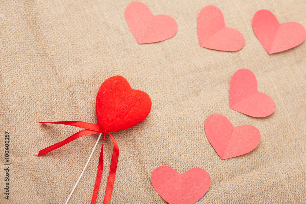 Heart on a stick for Valentine's day Heart on a stick for Valentine's day