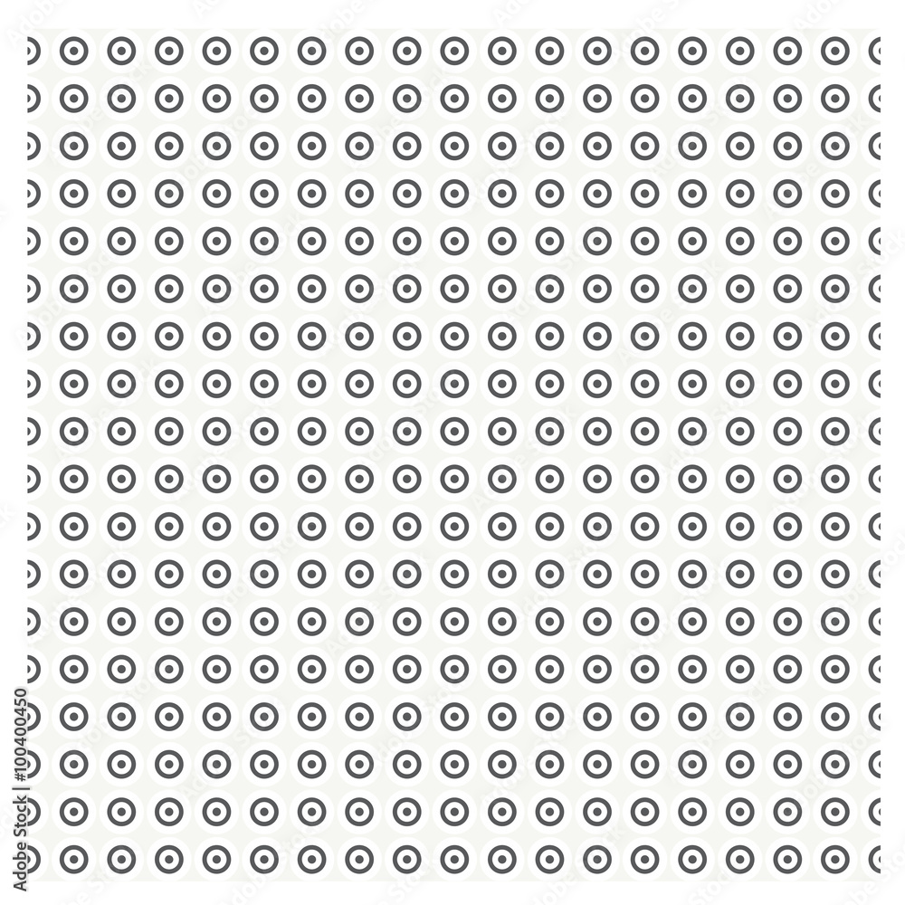 Vector Seamless pattern with dotted circles repeating texture St