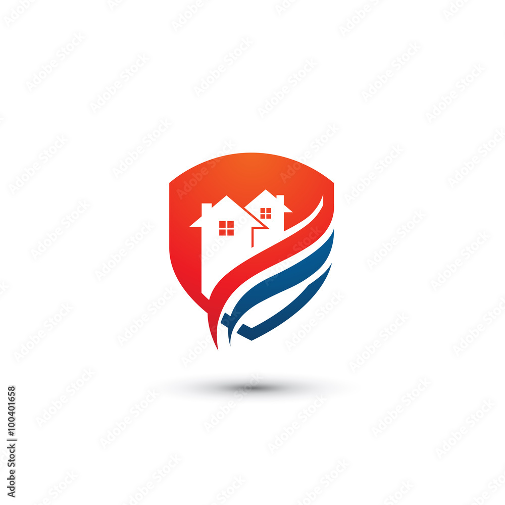 Fototapeta premium Home Security Logo