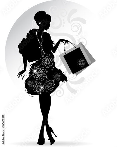 Elegant Lady shopping