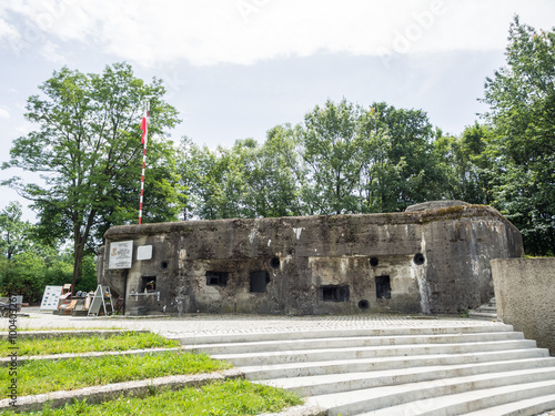 Fototapeta Naklejka Na Ścianę i Meble -  Schron bunkier Wędrowiec w Węgierskiej Górce