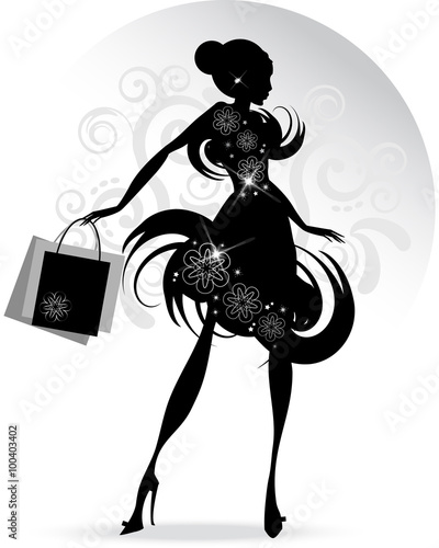 Elegant Lady Shopping