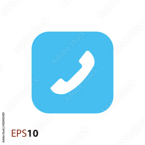 Minimal phone icon for web and mobile