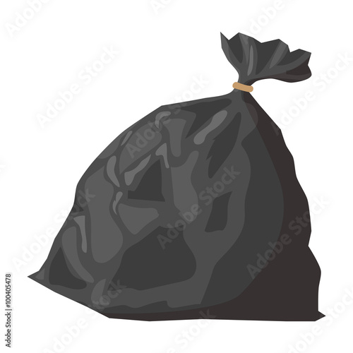 Full refuse plastic cartoon sack 