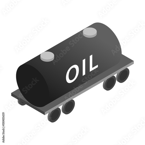Tank wagon isometric 3d icon