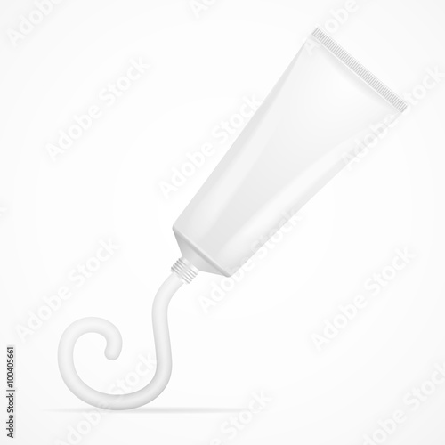 Tube Mock-Up For Cream. Vector