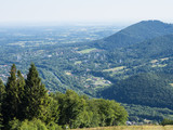 Panorama na Ustroń z polany Stokłosica, Beskid Śląski