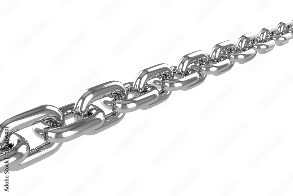 Fototapeta premium render stainless steel chain