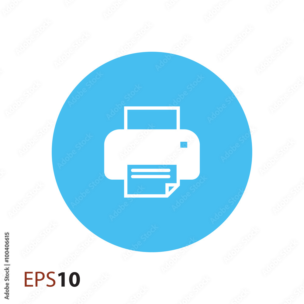 Inkjet printer icon for web and mobile Inkjet printer icon for web and mobile