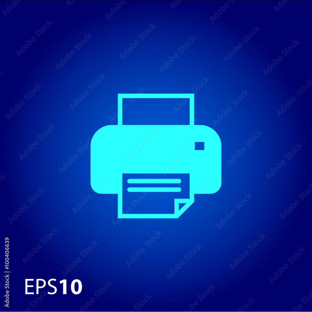 Inkjet printer icon for web and mobile Inkjet printer icon for web and mobile
