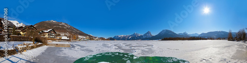 Village St Wolfgang on the lake Wolfgangsee - Austria