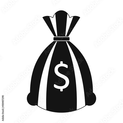 Money bag or sack icon 