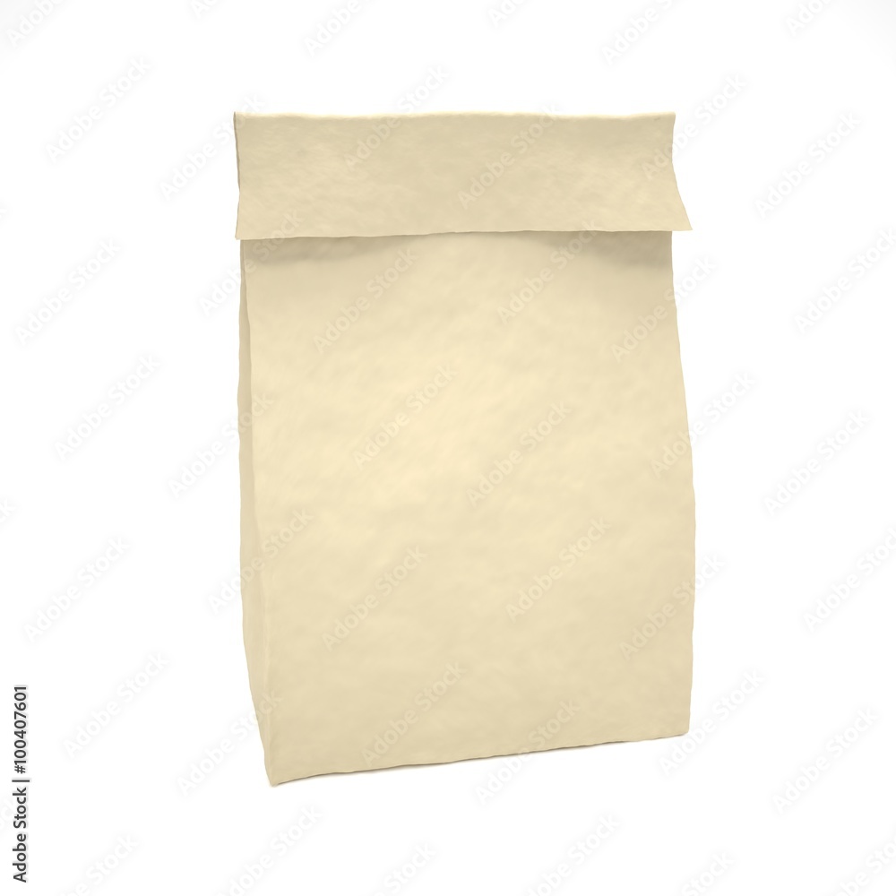 Lunch bag on white Lunch bag on white