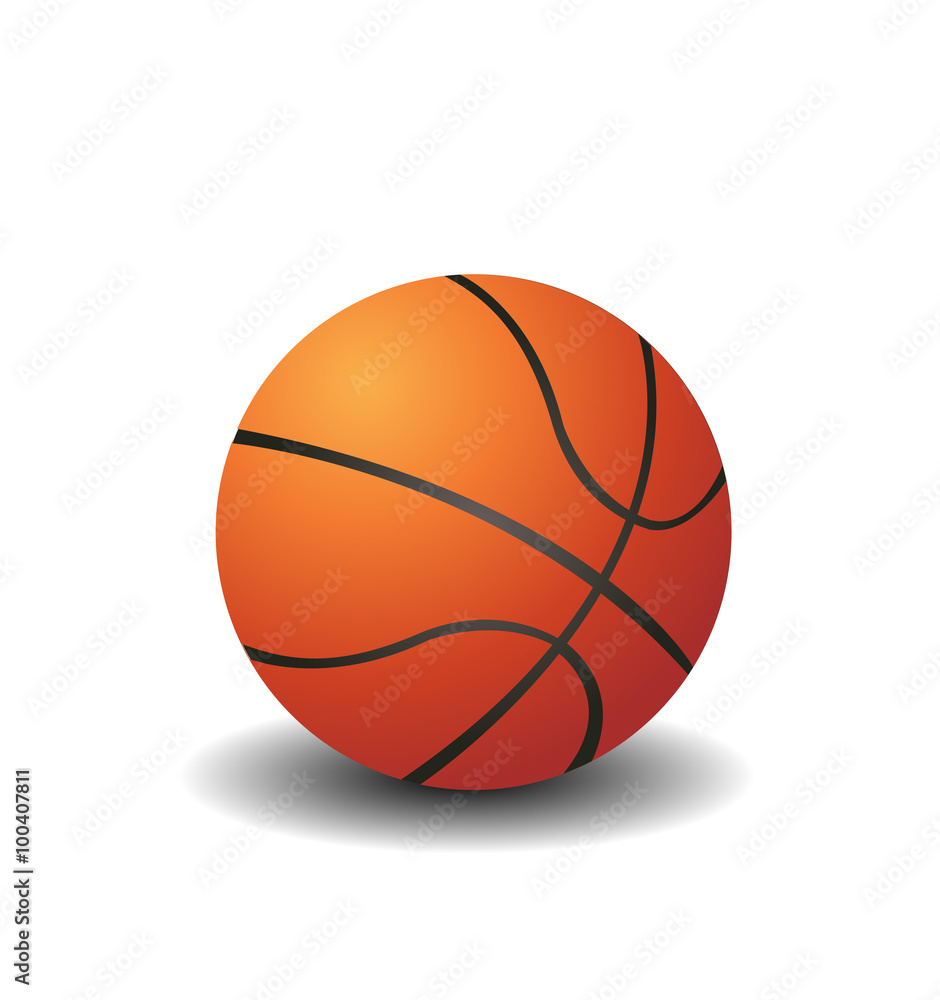 Vector Basketball isolated on a white background
