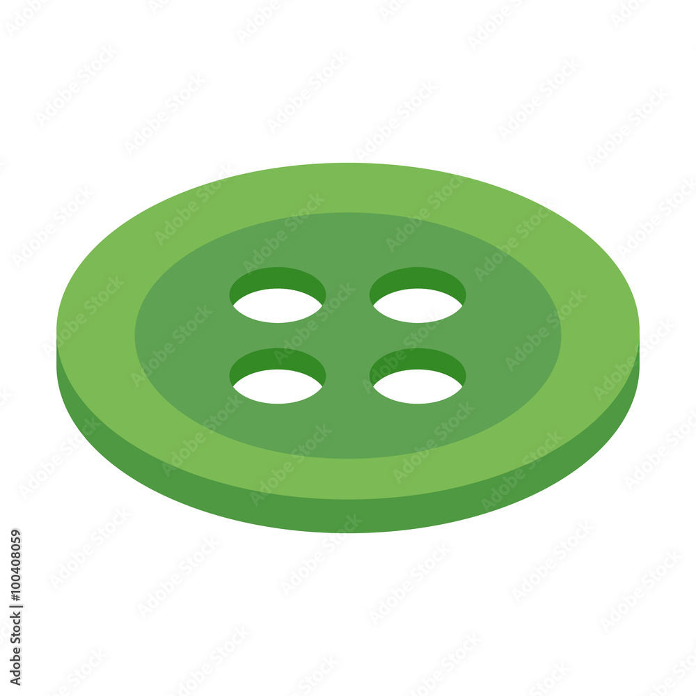 Button 3d isometric icon Button 3d isometric icon