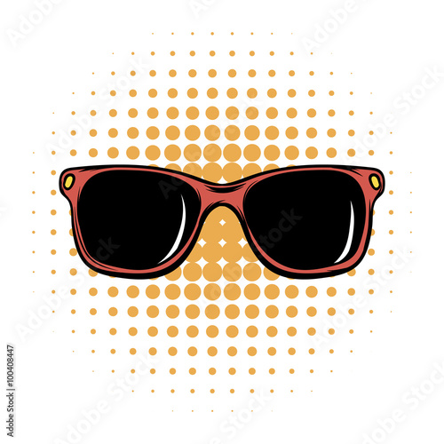 Sunglasses comics icon