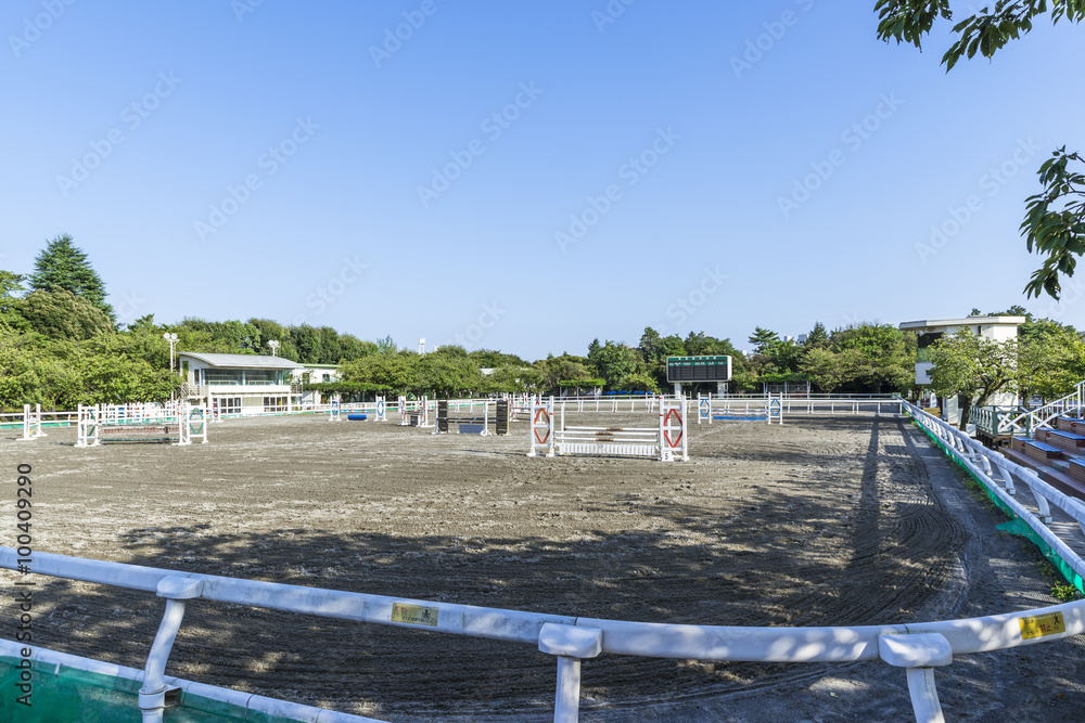 Fototapeta premium 馬事公苑のメインアリーナ