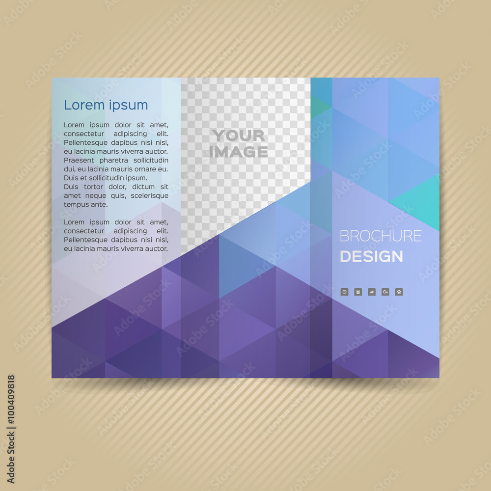 Vector template for leaflet Vector template for leaflet