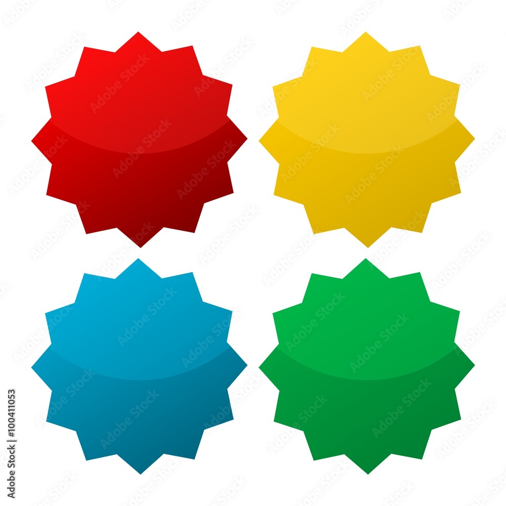 Blank starburst shapes Blank starburst shapes