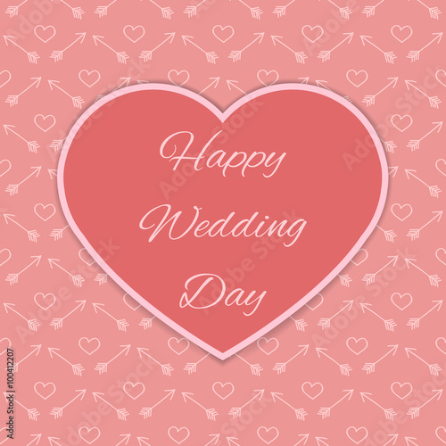 Happy wedding day card