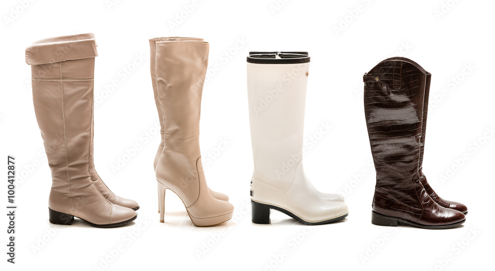 Collection of winter and autumn boots Collection of winter and autumn boots