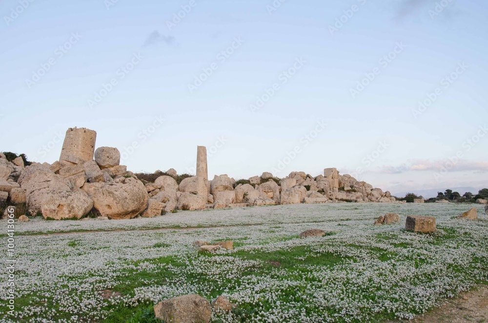 Archaeological area of Selinunte in Sicily