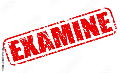 examine red stamp text