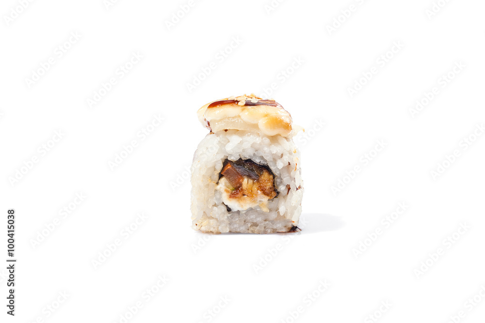 Japanese sushi with fresh seafood Japanese sushi with fresh seafood